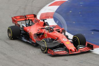 World © Octane Photographic Ltd. Formula 1 – Singapore GP - Practice 1. Scuderia Ferrari SF90 – Sebastian Vettel. Marina Bay Street Circuit, Singapore. Friday 20th September 2019.