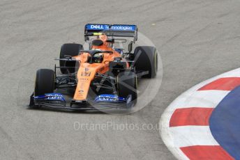 World © Octane Photographic Ltd. Formula 1 – Singapore GP - Practice 1. McLaren MCL34 – Lando Norris. Marina Bay Street Circuit, Singapore. Friday 20th September 2019.