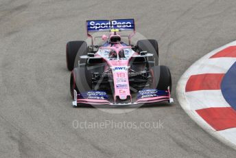 World © Octane Photographic Ltd. Formula 1 – Singapore GP - Practice 1. SportPesa Racing Point RP19 – Lance Stroll. Marina Bay Street Circuit, Singapore. Friday 20th September 2019.