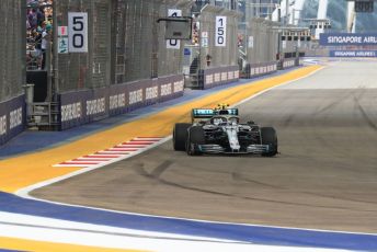 World © Octane Photographic Ltd. Formula 1 – Singapore GP - Practice 1. Mercedes AMG Petronas Motorsport AMG F1 W10 EQ Power+ - Valtteri Bottas. Marina Bay Street Circuit, Singapore. Friday 20th September 2019.