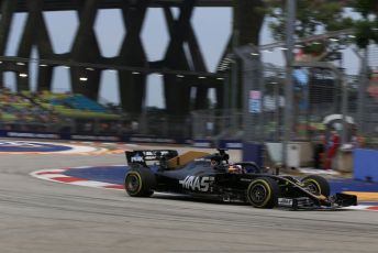 World © Octane Photographic Ltd. Formula 1 – Singapore GP - Practice 1. Haas F1 Team VF19 – Romain Grosjean. Marina Bay Street Circuit, Singapore. Friday 20th September 2019.