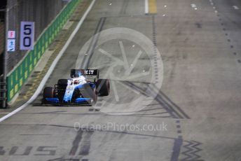 World © Octane Photographic Ltd. Formula 1 – Singapore GP - Practice 2. ROKiT Williams Racing FW 42 – George Russell. Marina Bay Street Circuit, Singapore. Friday 20th September 2019.