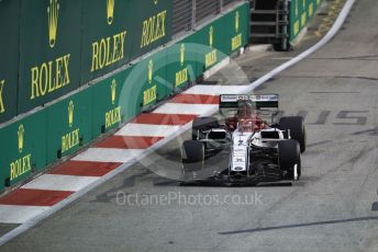 World © Octane Photographic Ltd. Formula 1 – Singapore GP - Practice 2. Alfa Romeo Racing C38 – Kimi Raikkonen. Marina Bay Street Circuit, Singapore. Friday 20th September 2019.