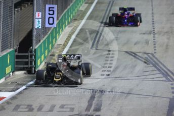World © Octane Photographic Ltd. Formula 1 – Singapore GP - Practice 2. Haas F1 Team VF19 – Kevin Magnussen. Marina Bay Street Circuit, Singapore. Friday 20th September 2019.