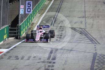 World © Octane Photographic Ltd. Formula 1 – Singapore GP - Practice 2. SportPesa Racing Point RP19 – Lance Stroll. Marina Bay Street Circuit, Singapore. Friday 20th September 2019.