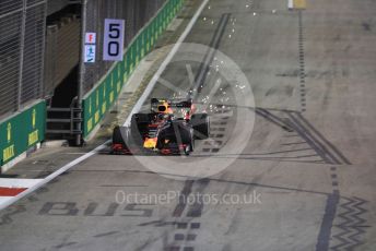 World © Octane Photographic Ltd. Formula 1 – Singapore GP - Practice 2. Aston Martin Red Bull Racing RB15 – Alexander Albon. Marina Bay Street Circuit, Singapore. Friday 20th September 2019.