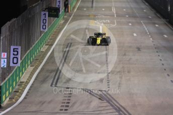World © Octane Photographic Ltd. Formula 1 – Singapore GP - Practice 2. Renault Sport F1 Team RS19 – Nico Hulkenberg. Marina Bay Street Circuit, Singapore. Friday 20th September 2019.