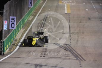 World © Octane Photographic Ltd. Formula 1 – Singapore GP - Practice 2. Renault Sport F1 Team RS19 – Nico Hulkenberg. Marina Bay Street Circuit, Singapore. Friday 20th September 2019.