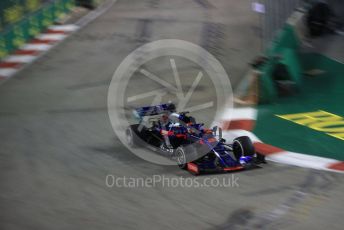 World © Octane Photographic Ltd. Formula 1 – Singapore GP - Practice 2. Scuderia Toro Rosso STR14 – Daniil Kvyat. Marina Bay Street Circuit, Singapore. Friday 20th September 2019.