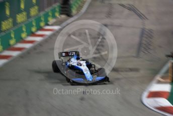 World © Octane Photographic Ltd. Formula 1 – Singapore GP - Practice 2. ROKiT Williams Racing FW 42 – George Russell. Marina Bay Street Circuit, Singapore. Friday 20th September 2019.