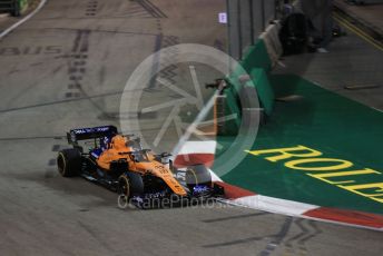 World © Octane Photographic Ltd. Formula 1 – Singapore GP - Practice 2. McLaren MCL34 – Carlos Sainz. Marina Bay Street Circuit, Singapore. Friday 20th September 2019.