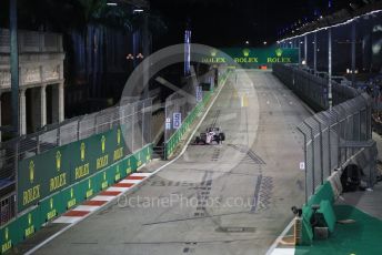 World © Octane Photographic Ltd. Formula 1 – Singapore GP - Practice 2. SportPesa Racing Point RP19 - Sergio Perez. Marina Bay Street Circuit, Singapore. Friday 20th September 2019.