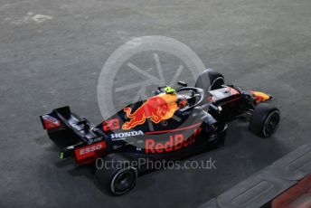 World © Octane Photographic Ltd. Formula 1 – Singapore GP - Practice 2. Aston Martin Red Bull Racing RB15 – Alexander Albon damages his front wing. Marina Bay Street Circuit, Singapore. Friday 20th September 2019.