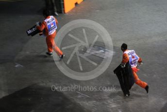 World © Octane Photographic Ltd. Formula 1 – Singapore GP - Practice 2. Aston Martin Red Bull Racing RB15 – Alexander Albon damages his front wing. Marina Bay Street Circuit, Singapore. Friday 20th September 2019.