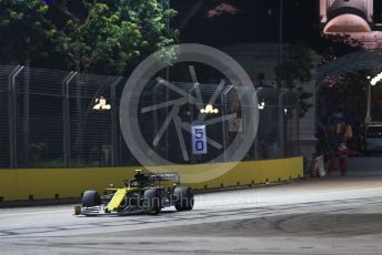 World © Octane Photographic Ltd. Formula 1 – Singapore GP - Practice 2. Renault Sport F1 Team RS19 – Nico Hulkenberg. Marina Bay Street Circuit, Singapore. Friday 20th September 2019.