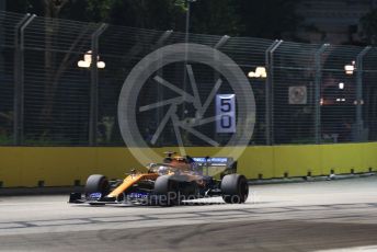 World © Octane Photographic Ltd. Formula 1 – Singapore GP - Practice 2. McLaren MCL34 – Carlos Sainz. Marina Bay Street Circuit, Singapore. Friday 20th September 2019.