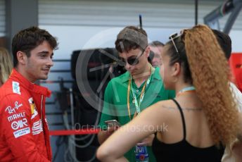 World © Octane Photographic Ltd. Formula 1 – Singapore GP - Practice 3. Scuderia Ferrari SF90 – Charles Leclerc and Ella Eyre. Marina Bay Street Circuit, Singapore. Saturday 21st September 2019.