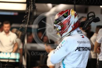 World © Octane Photographic Ltd. Formula 1 – Singapore GP - Practice 3. Mercedes AMG Petronas Motorsport AMG F1 W10 EQ Power+ - Lewis Hamilton. Marina Bay Street Circuit, Singapore. Saturday 21st September 2019.