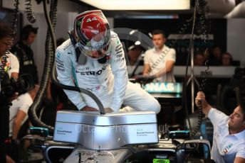 World © Octane Photographic Ltd. Formula 1 – Singapore GP - Practice 3. Mercedes AMG Petronas Motorsport AMG F1 W10 EQ Power+ - Lewis Hamilton. Marina Bay Street Circuit, Singapore. Saturday 21st September 2019.