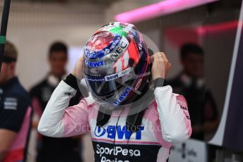 World © Octane Photographic Ltd. Formula 1 – Singapore GP - Practice 3. SportPesa Racing Point RP19 - Sergio Perez. Marina Bay Street Circuit, Singapore. Saturday 21st September 2019.