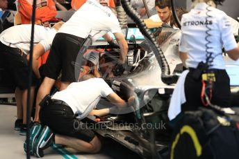 World © Octane Photographic Ltd. Formula 1 – Singapore GP - Practice 3. Mercedes AMG Petronas Motorsport AMG F1 W10 EQ Power+ - Lewis Hamilton. Marina Bay Street Circuit, Singapore. Saturday 21st September 2019.