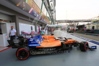 World © Octane Photographic Ltd. Formula 1 – Singapore GP - Practice 3. McLaren MCL34 – Carlos Sainz. Marina Bay Street Circuit, Singapore. Saturday 21st September 2019.