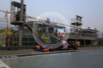 World © Octane Photographic Ltd. Formula 1 – Singapore GP - Practice 3. Scuderia Toro Rosso - Pierre Gasly. Marina Bay Street Circuit, Singapore. Saturday 21st September 2019.