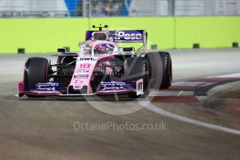 World © Octane Photographic Ltd. Formula 1 – Singapore GP - Qualifying. SportPesa Racing Point RP19 – Lance Stroll. Marina Bay Street Circuit, Singapore. Saturday 21st September 2019.