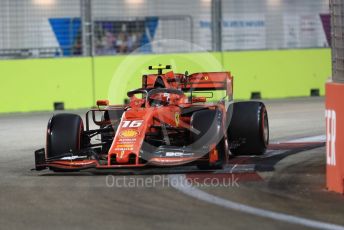 World © Octane Photographic Ltd. Formula 1 – Singapore GP - Qualifying. Scuderia Ferrari SF90 – Charles Leclerc. Marina Bay Street Circuit, Singapore. Saturday 21st September 2019.