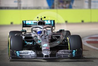 World © Octane Photographic Ltd. Formula 1 – Singapore GP - Qualifying. Mercedes AMG Petronas Motorsport AMG F1 W10 EQ Power+ - Valtteri Bottas. Marina Bay Street Circuit, Singapore. Saturday 21st September 2019.