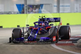 World © Octane Photographic Ltd. Formula 1 – Singapore GP - Qualifying. Scuderia Toro Rosso - Pierre Gasly. Marina Bay Street Circuit, Singapore. Saturday 21st September 2019.