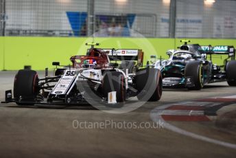 World © Octane Photographic Ltd. Formula 1 – Singapore GP - Qualifying. Alfa Romeo Racing C38 – Antonio Giovinazzi. Marina Bay Street Circuit, Singapore. Saturday 21st September 2019.