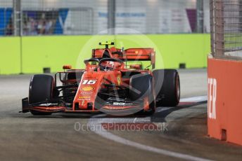 World © Octane Photographic Ltd. Formula 1 – Singapore GP - Qualifying. Scuderia Ferrari SF90 – Charles Leclerc. Marina Bay Street Circuit, Singapore. Saturday 21st September 2019.