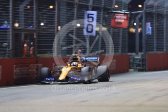 World © Octane Photographic Ltd. Formula 1 – Singapore GP - Qualifying. McLaren MCL34 – Lando Norris. Marina Bay Street Circuit, Singapore. Saturday 21st September 2019.