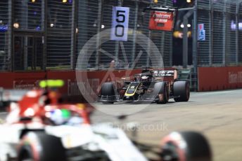 World © Octane Photographic Ltd. Formula 1 – Singapore GP - Qualifying. Haas F1 Team VF19 – Romain Grosjean. Marina Bay Street Circuit, Singapore. Saturday 21st September 2019.