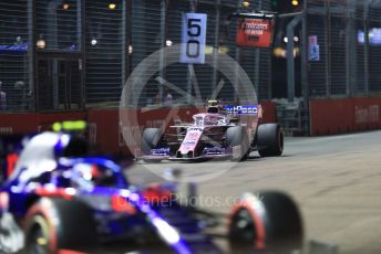 World © Octane Photographic Ltd. Formula 1 – Singapore GP - Qualifying. SportPesa Racing Point RP19 – Lance Stroll. Marina Bay Street Circuit, Singapore. Saturday 21st September 2019.