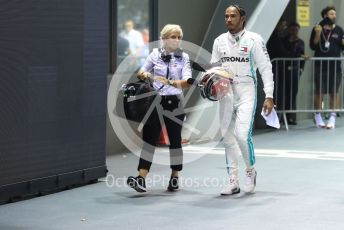 World © Octane Photographic Ltd. Formula 1 – Singapore GP - Qualifying. Mercedes AMG Petronas Motorsport AMG F1 W10 EQ Power+ - Lewis Hamilton. Marina Bay Street Circuit, Singapore. Saturday 21st September 2019.