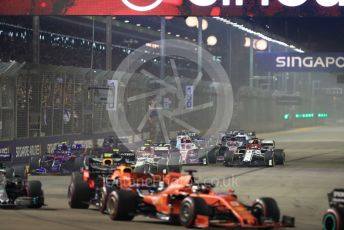 World © Octane Photographic Ltd. Formula 1 – Singapore GP - Race. Alfa Romeo Racing C38 – Kimi Raikkonen. Marina Bay Street Circuit, Singapore. Sunday 22nd September 2019.
