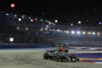 World © Octane Photographic Ltd. Formula 1 – Singapore GP - Race. Mercedes AMG Petronas Motorsport AMG F1 W10 EQ Power+ - Valtteri Bottas. Marina Bay Street Circuit, Singapore. Sunday 22nd September 2019.