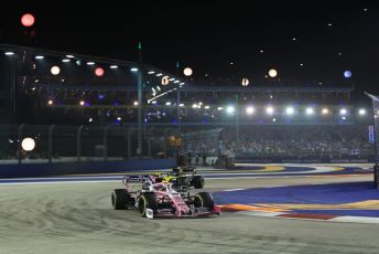 World © Octane Photographic Ltd. Formula 1 – Singapore GP - Race. SportPesa Racing Point RP19 – Lance Stroll. Marina Bay Street Circuit, Singapore. Sunday 22nd September 2019.