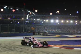 World © Octane Photographic Ltd. Formula 1 – Singapore GP - Race. SportPesa Racing Point RP19 - Sergio Perez. Marina Bay Street Circuit, Singapore. Sunday 22nd September 2019.