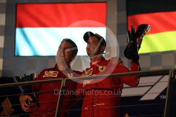 World © Octane Photographic Ltd. Formula 1 – Singapore GP - Race Podium. Scuderia Ferrari SF90 – Sebastian Vettel. Marina Bay Street Circuit, Singapore. Sunday 22nd September 2019.