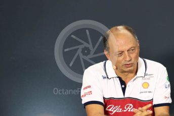 World © Octane Photographic Ltd. Formula 1 - Singapore GP – Friday FIA Team Press Conference. Frederic Vasseur – Team Principal and CEO of Sauber Motorsport AG. Marina Bay Street Circuit, Singapore. Friday 20th September 2019.