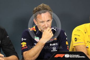 World © Octane Photographic Ltd. Formula 1 - Singapore GP – Friday FIA Team Press Conference. Christian Horner - Team Principal of Red Bull Racing. Marina Bay Street Circuit, Singapore. Friday 20th September 2019.