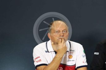 World © Octane Photographic Ltd. Formula 1 - Singapore GP – Friday FIA Team Press Conference. Frederic Vasseur – Team Principal and CEO of Sauber Motorsport AG. Marina Bay Street Circuit, Singapore. Friday 20th September 2019.