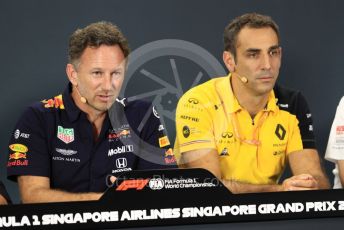 World © Octane Photographic Ltd. Formula 1 - Singapore GP – Friday FIA Team Press Conference. Christian Horner - Team Principal of Red Bull Racing. Marina Bay Street Circuit, Singapore. Friday 20th September 2019.