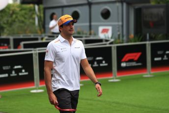 World © Octane Photographic Ltd. Formula 1 – Singapore GP - Paddock. McLaren MCL34 – Carlos Sainz. Marina Bay Street Circuit, Singapore. Friday 20th September 2019.