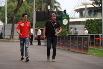 World © Octane Photographic Ltd. Formula 1 – Singapore GP - Paddock. Scuderia Ferrari SF90 – Charles Leclerc. Marina Bay Street Circuit, Singapore. Friday 20th September 2019.