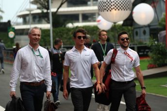 World © Octane Photographic Ltd. Formula 1 – Singapore GP - Paddock. McLaren MCL34 – Lando Norris. Marina Bay Street Circuit, Singapore. Friday 20th September 2019.