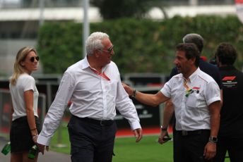 World © Octane Photographic Ltd. Formula 1 - Singapore GP - Paddock. Lance Stroll father Lawrence Stroll - investor, part-owner of SportPesa Racing Point. Marina Bay Street Circuit, Singapore. Friday 20th September 2019.